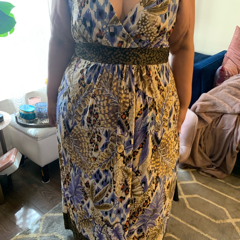 2xl maxi mixed print